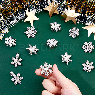 12Pcs 6 Styles Christmas Alligator Hair Clips PHAR-FH0001-07-1