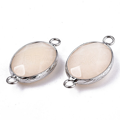 Natural White Jade Links/Connectors G-T131-102-28-1