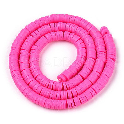 Handmade Polymer Clay Beads X-CLAY-R067-6.0mm-31-1