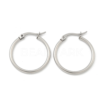 Tarnish Resistant 304 Stainless Steel Hoop Earrings X-EJEW-F105-10P-1