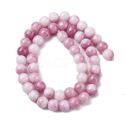 Ombre Effect Dyed Glass Beads Strands GLAA-T031-01O-11-1