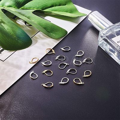 304 Stainless Steel Leverback Earring Findings STAS-NB0004-05-1
