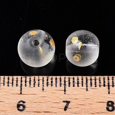 Frosted Baking Paint Glass Beads DGLA-N005-8mm-01-1