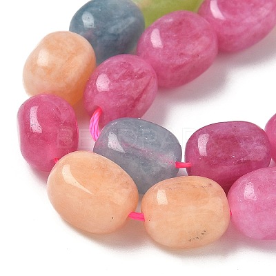 Dyed Natural Malaysia Jade Beads Strands G-P528-I12-01-1