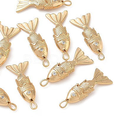 SHEGRACE Brass Micro Pave Clear Cubic Zirconia Pendants XGRQ4G826-690G-1