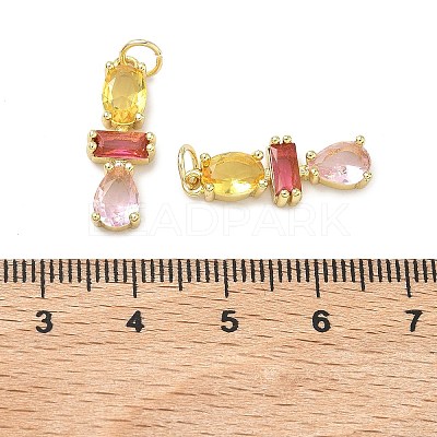 Brass Micro Pave Cubic Zirconia Pendants KK-H259-12B-G01-1