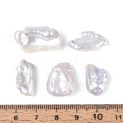 Natural Baroque Keshi Pearl Beads PEAR-S022-04B-1