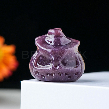 Halloween Natural Lepidolite Home Display Decorations G-PW0004-53J-01-1