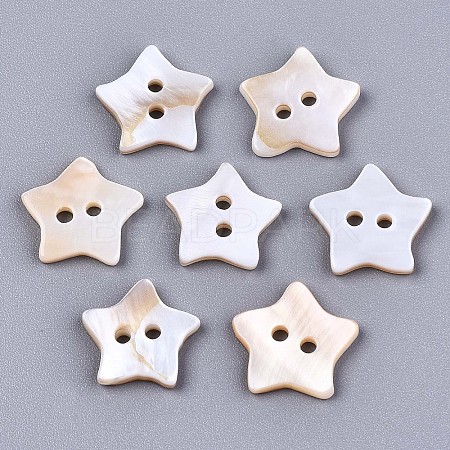 2-Hole Freshwater Shell Buttons X-SHEL-S276-138A-01-1