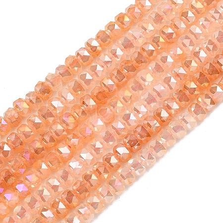 Imitation Jade Glass Beads Strands EGLA-F167-03A-03-1