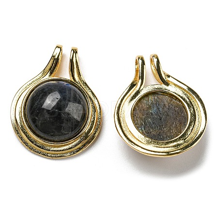 Natural Labradorite Pendants G-M405-06G-1