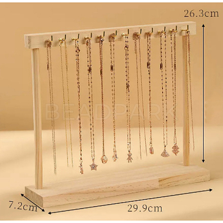 Wooden Necklace Display Stands PW-WG23656-01-1