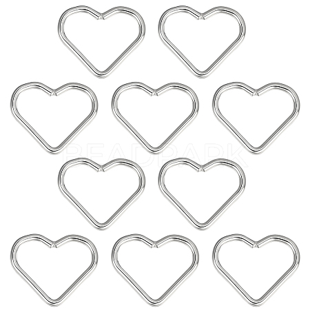 10Pcs Sterling Silver Linking Rings STER-BC0003-30-1