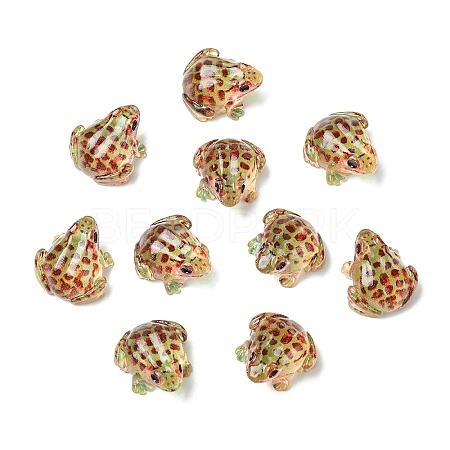 Luminous Resin Frog Micro Landscape Scene Ornaments DIY-YWC0009-03A-1