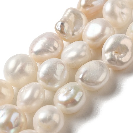 Natural Baroque Pearl Keshi Pearl Beads Strands PEAR-K004-33-1