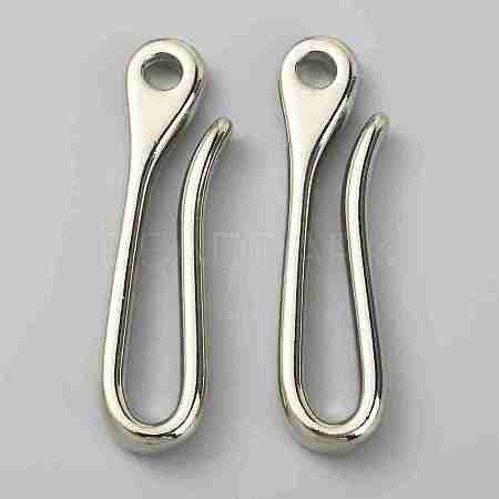 U-Shaped Brass Key Hook Shanckle Clasps KK-WH0054-05P-A-1