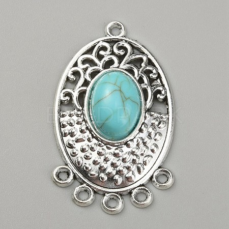 Synthetic Turquoise Chandelier Component Links FIND-TAC0011-49B-AS-1