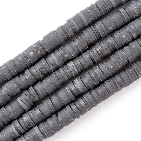 Handmade Polymer Clay Beads Strands CLAY-R089-6mm-Q062-1