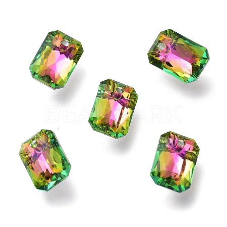 Glass Rhinestone Pendants RGLA-A024-E02-001VR-1