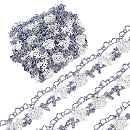 Polyester Lace Trim OCOR-WH0082-58-1
