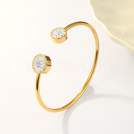 201 Stainless Steel Cuff Bangles LS-JP1747-1