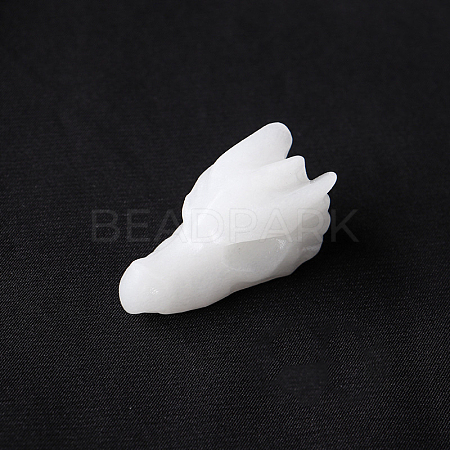 Natural White Jade Sculpture Display Decorations G-PW0004-43D-1