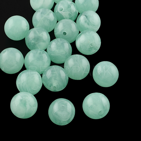 Acrylic Imitation Gemstone Beads OACR-R029-10mm-26-1