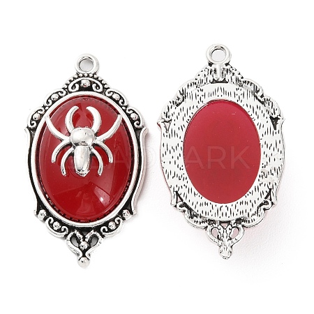 Halloween Alloy Oval Pendants FIND-C032-02AS-02-1