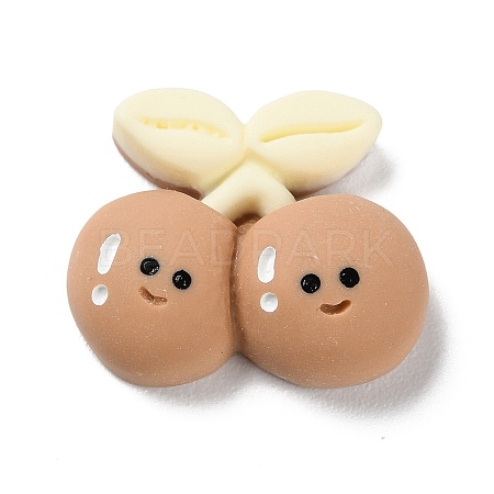 Cartoon Opaque Resin Cherry Cabochons RESI-Q218-01B-1