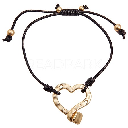 Alloy Braided Bead Bracelets BJEW-Q695-01MS-NR-1