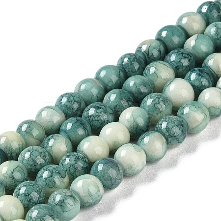 Baking Paint Glass Bead Strands GLAA-H031-01A-07-1