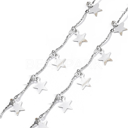 304 Stainless Steel Link Chains CHS-U002-05P-09-1