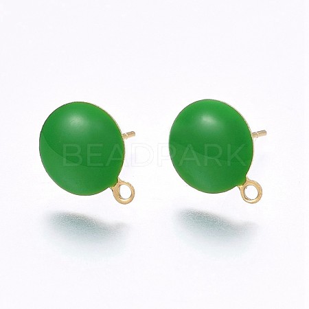 Ion Plating(IP) 304 Stainless Steel Stud Earring Findings STAS-P203-A04-02-1