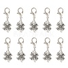 10Pcs Tibetan Style Alloy Shoe Charms HJEW-JM04169-01-3