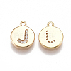 Brass Cubic Zirconia Charms KK-T038-194G-J-1