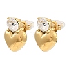Glass Heart Stud Earrings EJEW-G358-03G-05-1