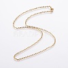 304 Stainless Steel Cable Chain Necklaces NJEW-P250-03G-01-1