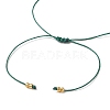 Natural Round Malachite Beads Braided Bead Bracelets for Women BJEW-JB11655-11-4