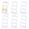   6Pcs 3 layers 24-Hole Acrylic Earring Display Stands ODIS-PH0001-52-7