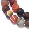 Natural Banded Agate/Striped Agate Beads Strands G-D0005-30-8mm-3