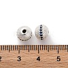 Brass Micro Pave Cubic Zirconia Beads KK-C071-08S-02-3