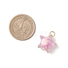 Acrylic with ABS Plastic Imitation Pearl Pendants PALLOY-JF04503-02-2