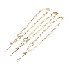 Star & Moon & Cross Brass Lariat Necklaces Sets NJEW-JN03041-2