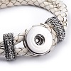 Leather Snap Bracelet Making AJEW-R022-07-4