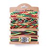 Leather Cord Bracelets Set for Men Women BJEW-C005-02C-1