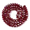 Electroplate Glass Beads Strands EGLA-A044-P6mm-B02-3
