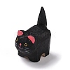Cat Shape Wood Figurines LS-DJEW-G043-01C-1