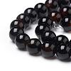 Natural Black Agate Beads Strands X-G-L555-04-8mm-2