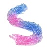 Transparent Painted Glass Beads Strands X1-DGLA-A034-T8mm-A08-1