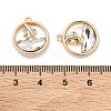 Alloy Glass Pendants FIND-B061-05G-B-4